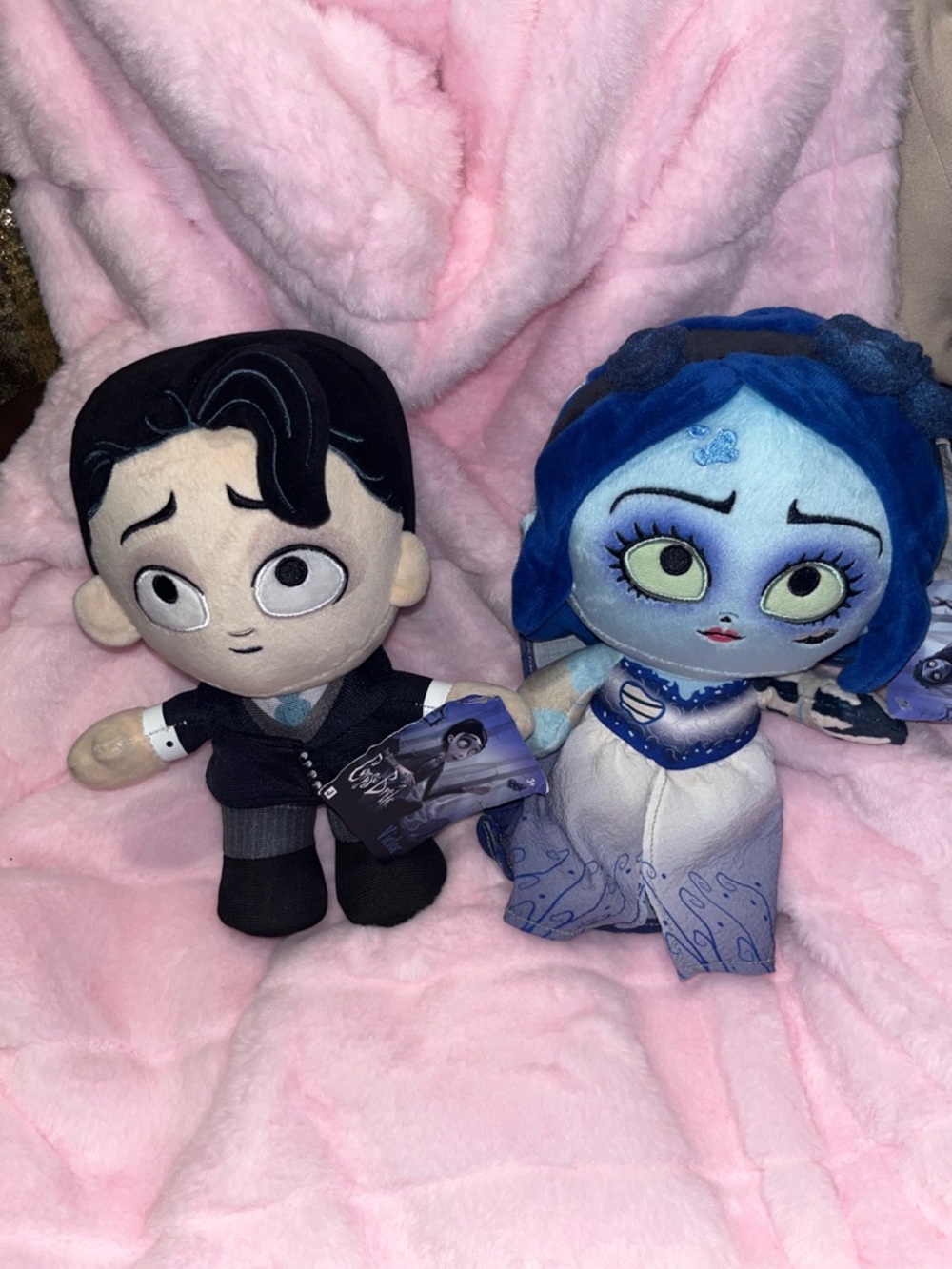 Tim Burton Corpse Bride Emily&Victor Plush Dolls - Picture 6 of 6